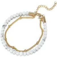 Firetti Fußkette Schmuck Geschenk KörperSchmuck, mit Türkis, Achat oder Dumortierit