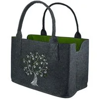 GILDE Einkaufsshopper Filztasche "Lebensbaum" Shoppingtasche Tragetasche, Handtasche, Gesche