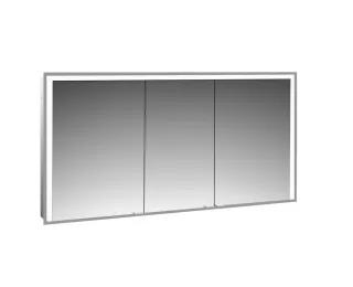 emco LED-Lichtspiegelschrank Prime 3 Unterputz, 1400 mm, 3-türig Rückwand verspiegelt, 949717207 949717207