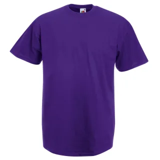 Fruit Of The Loom Herren Kurzarm T-Shirt (Violett)