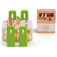 Hape Puppenhausmöbel Esszimmer (Set, 23tlg)