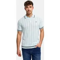 Indicode Poloshirt Herren INLuner Polo- Sommershirt Strick-Polo aus Baumwolle mit Jacquard-Struktur
