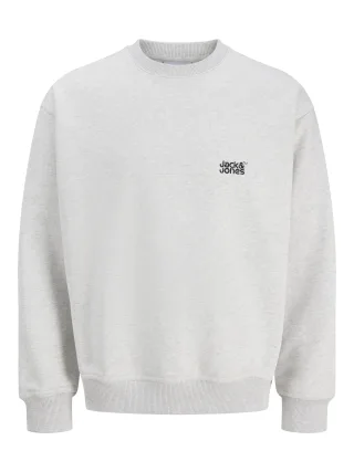 JACK&JONES - JJECOLTON SWEAT CREW NECK SN JNR White Melange - Gr. - 152