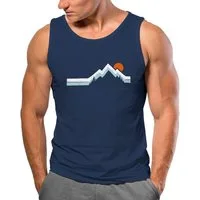 Neverless Tanktop Herren Tank-Top Berg Wandern Natur Outdoor Aufdruck Print Muskelshirt mit Print