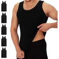 celodoro Unterhemd Herren 5er Pack - Feinripp Tank-Top aus 100% Baumwolle - Achselshirts