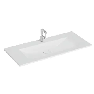 VitrA New Metropole Möbelwaschtisch wandgebunden rechteckig 120 x 53 cm mit Hahnloch,7540B401-7210 7540B401-7210