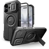 TECH PROTECT Handyhülle Kevlar Case mit Magnetfunktion Kompatibel mit iPhone 17 Schwarz 6,1, Strukturierter Kevlar Look mit integrierter Magnetfunktion für Alltag