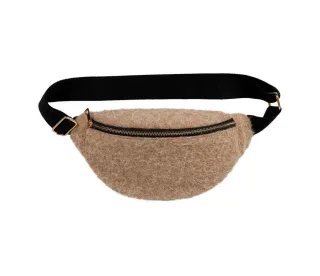 SEMA Design - Bauchtasche in flauschiger Woll-Optik beige - Gr. - OS