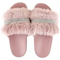 VewoTex Damen Hausschuhe mit Fell » Damenschuhe mit Kunstfell Hausschuh (1 Paar, Kein Set) Schlappen & Garten Schuhe » Pantoffeln mit Kunstpelz