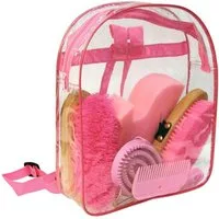 Kerbl Pferdebürste Kerbl Putz Rucksack pink Putzset Pflegeset Pferde Putzzeug BŸrsten