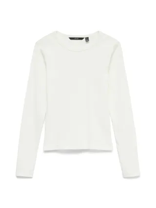 VERO MODA - VMCHLOE LS SHORT TOP JRS NOOS Snow White - Gr. - S