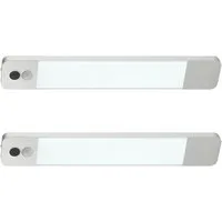 Hanseatic LED Unterbauleuchte / Schrankbeleuchtung / Lichtleiste LUBLUGHK223, Bewegungsmelder, Dimmfunktion, Ein-/Ausschalter, Sensorschalter, LED fest integriert, Neutralweiß, Akkubetrieb, 4000 K, 25cm x 4cm