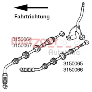 Metzger Kupplungsseil Citroen Fiat Peugeot 3150064
