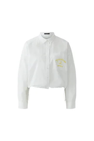 Oui - Hemdbluse optic white - Gr. - 38