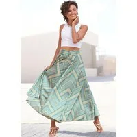 LASCANA Hosenrock mit extra weitem Bein aus glatter Ware, Culotte, luftige Sommerhose, Strandhose, Schlupfhose