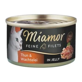Miamor Feine Filets in Jelly Heller Thunfisch und Wachtelei 48x100 g