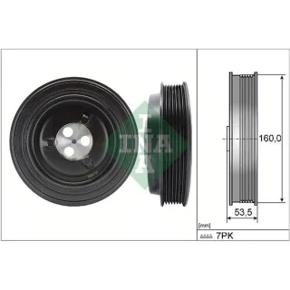 INA Riemenscheibe f?r Kurbelwelle Ford Transit 2,2 2,4 TDCi