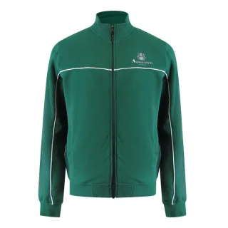 Aquascutum Active Piping Mock Neck Hunter Green Fleece