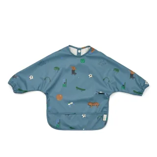 Liewood Merle bedrucktes Ärmellätzchen Fun, Beach blue