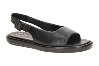 H?gl 1-10 0200 0100 Damen Sandalen SUE in Schwarz - black, Echtleder Fu?bett