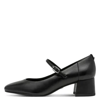 Tamaris - Klassische Lederpumps schwarz - Gr. - 40