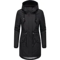 Ragwear Wintermantel Elsien wasserdichter Winterparka mit Teddyfell-Futter