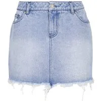 Karl Kani Sommerrock Karl Kani Damen Karl Kani OG Old English Denim Skirt (1-tlg)