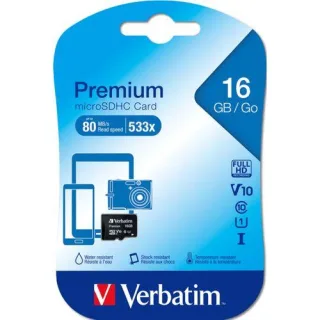 Verbatim microSDHC 16GB Class 10 UHS-I 44010