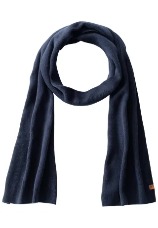 camel active - Strickschal aus reiner Baumwolle night blue - Gr. - OS