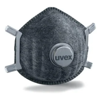 uvex silv-Air pro 7320 Atemschutzmaske FFP3 mit Ausatemventil silber one size - 8707320
