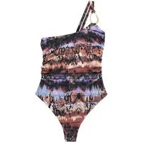 Next Badeanzug Bauchformender One-Shoulder-Badeanzug DD+ (1-St)