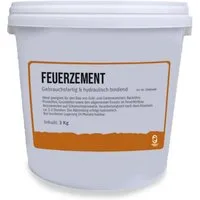 Feuerfest 123 GmbH Zement Feuerzement Feuerfester Zement - Für Kaminöfen, Öfen & Grills - Hitzebeständig bis 1.400 °C - hydraulische Abbindung