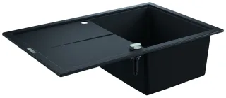 GROHE Kompositspüle K400 31639 1 Becken 780x500mm mit ATF re/li granit schwarz, 31639AP0 31639AP0