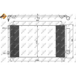 NRF Klimakondensator + Trockner Citroen C8 Fiat Ulysse Lancia Peugeot 807 2,2