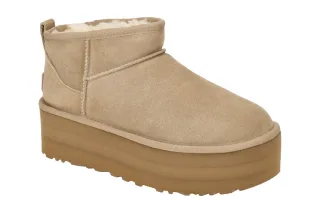 UGG 1135092 SAN Classic Ultra Mini Platform Damen Winterstiefel Beige Sand