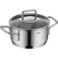 Silit Bratentopf Extra Cook, mit Glasdeckel, Edelstahl 18/10 (2-tlg), SiliTherm Universalboden, induktionsgeeignet, spülmaschinengeeignet
