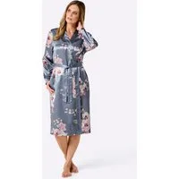Witt Morgenmantel Morgenmantel Langarm, Polyester, Satin