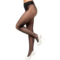 Orlob Netzstrumpfhose Netzstrumpfhose mit Slip Tanga schwarz Universal passend 60 DEN Mit Tanga Slip