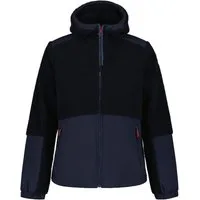 Icepeak Plüschjacke mit Kapuze und hochschließendem Kragen, aus Polyester
