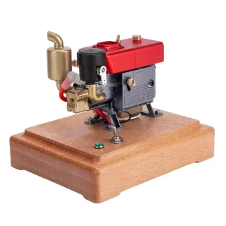 NikolaToy for MUSA 1/8 2.6cc Mini Single Cylinder 4-Stroke Gas Powered Motor Engine Model Physics Experiment Science Edu