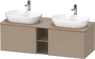 Duravit D-Neo Konsolenwaschtischunterbau wandhängend Leinen Matt 1400x550x459 mm - DE4950B04750000 DE4950B04750000