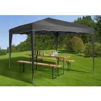 KONIFERA Faltpavillon Valencia, Festival & Partyzelt, einfacher Auf & Abbau BxT: 3x3m, inkl. Tasche