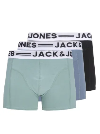 JACK&JONES - SENSE TRUNKS 3-PACK NOOS JNR Mineral Blue - Gr. - 152