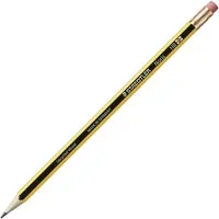STAEDTLER Bleistift Noris 122, HB (mittelweich), Sechskant mit Radierer