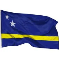 PHENO FLAGS Flagge Curacao Flagge 90x150 cm – Wetterfeste Nationalflagge, Inkl. 2 Messing Ösen