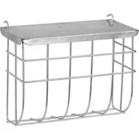 Kerbl Futterautomat Heuraufe mit Deckel 17 cm x 7 cm x 13 cm 82857