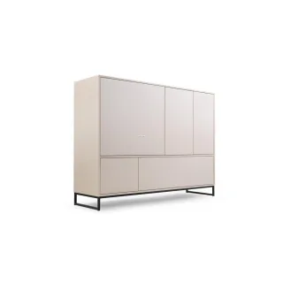 Agmat-Furniture Kommode, Beige, Holzwerkstoff, 160x120x45 cm, Wohnzimmer, Kommoden & Sideboards, Kommoden