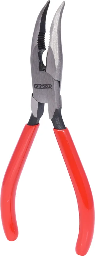 KS Tools Flachrundzange, gebogen rot - 115.1318