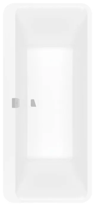 Villeroy & Boch Badewanne Squaro Edge 12 1800x800x620mm Duo freist. ColourOnDemand Stone White, Q180 Q180SQE7PDBCVRW