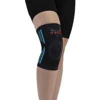 Medosan Kniebandage Kniebandage, elastisch, für Sport & Alltag, schwarz